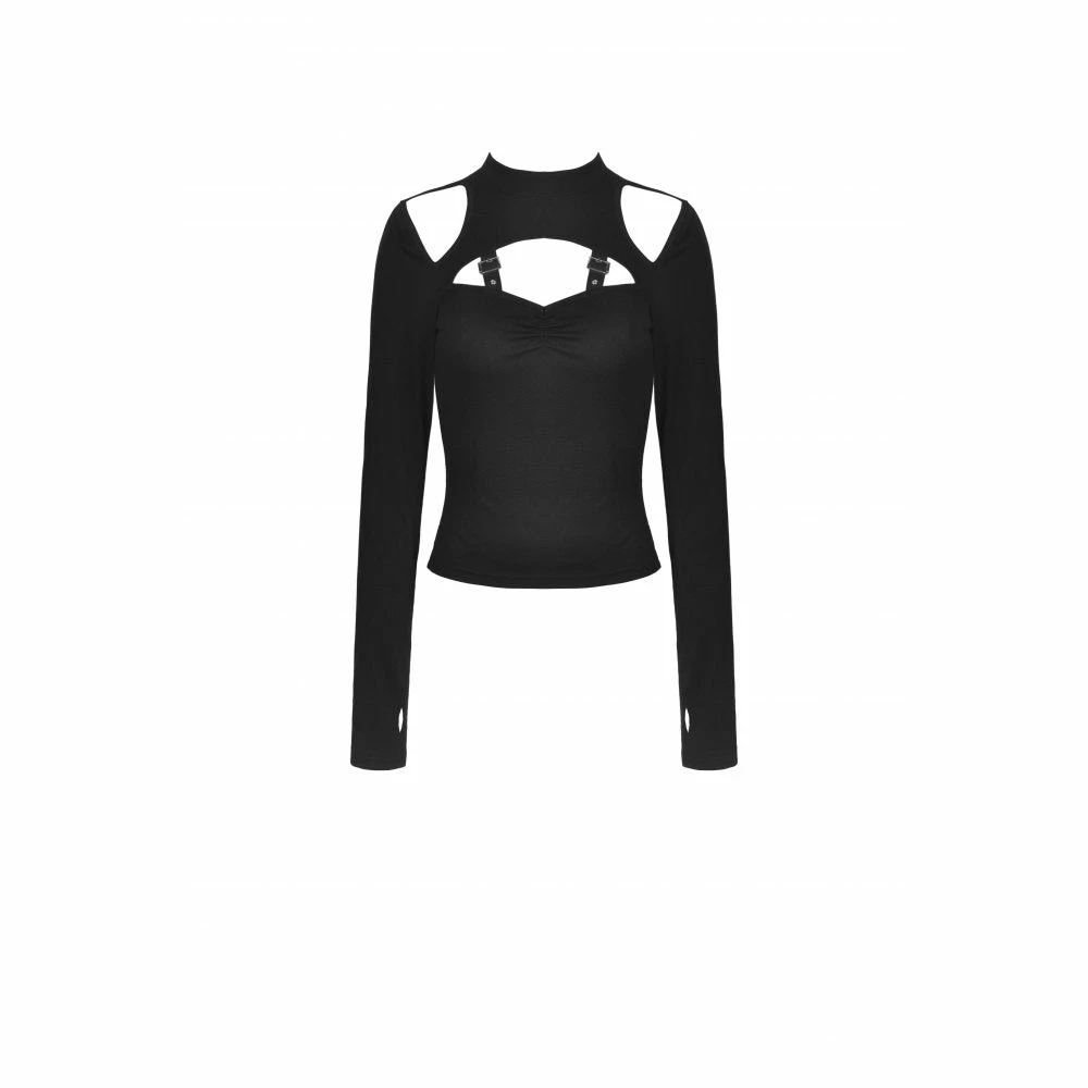 Dark In Love Alice Cold Shoulder Top - Image 2