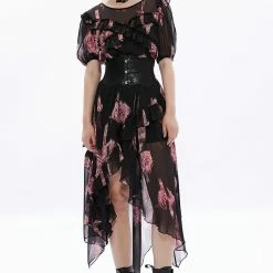 Punk Rave Alyssa Dress - Black And Pink