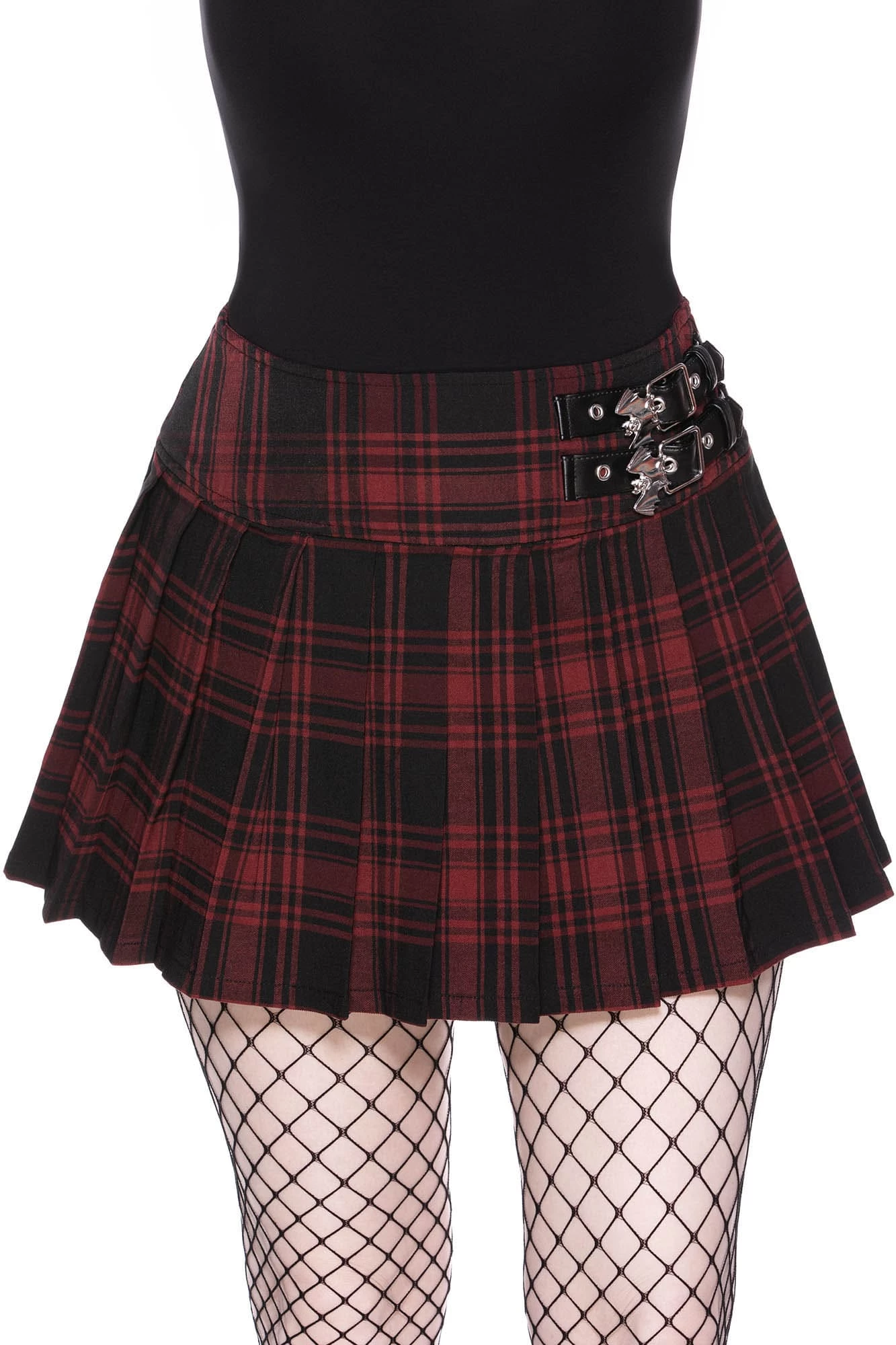 Killstar Bat Girl Skirt Tartan