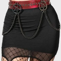 Killstar Curses Belt - Crimson