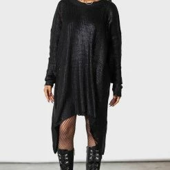 Killstar Darkar Foil Knit Sweater