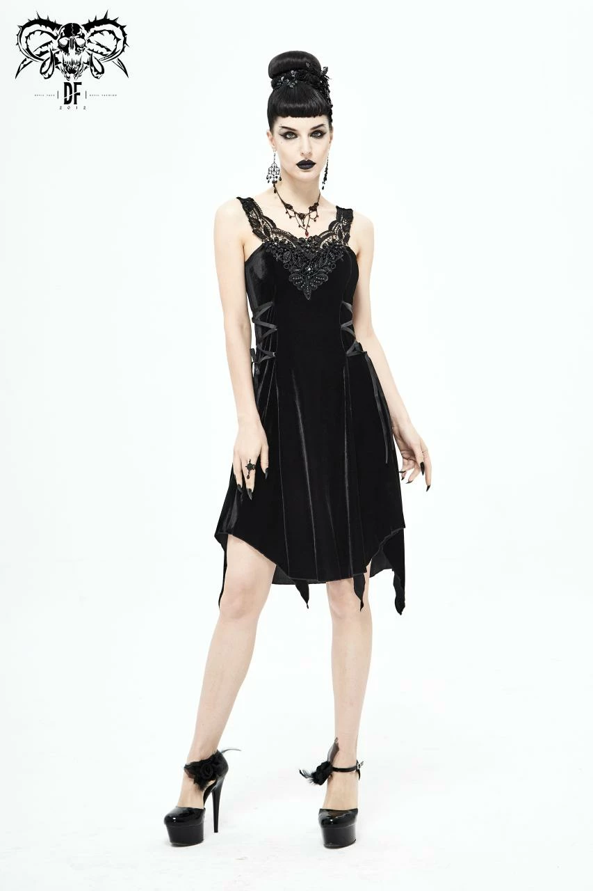 Devil Fashion Noemi Velvet Dress - Image 4