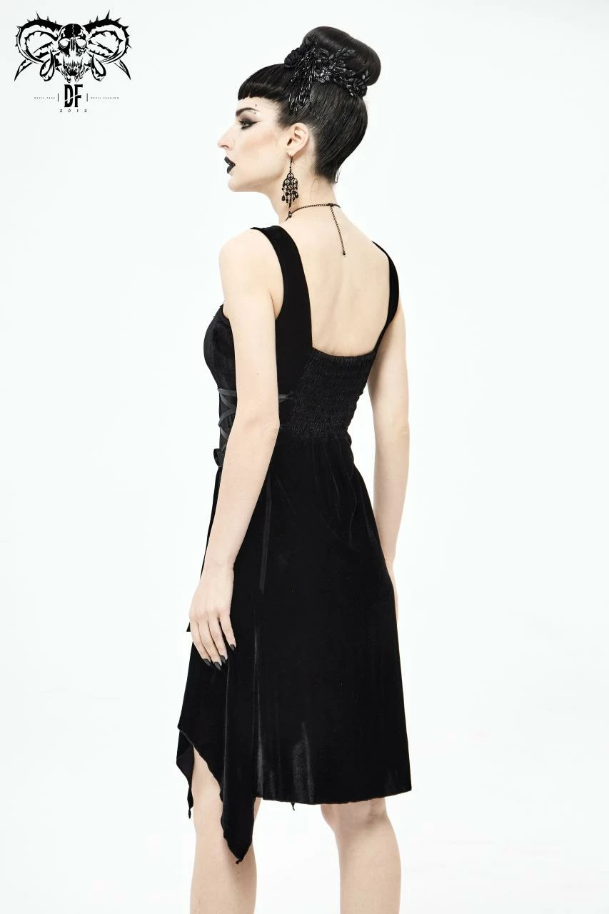 Devil Fashion Noemi Velvet Dress - Image 3