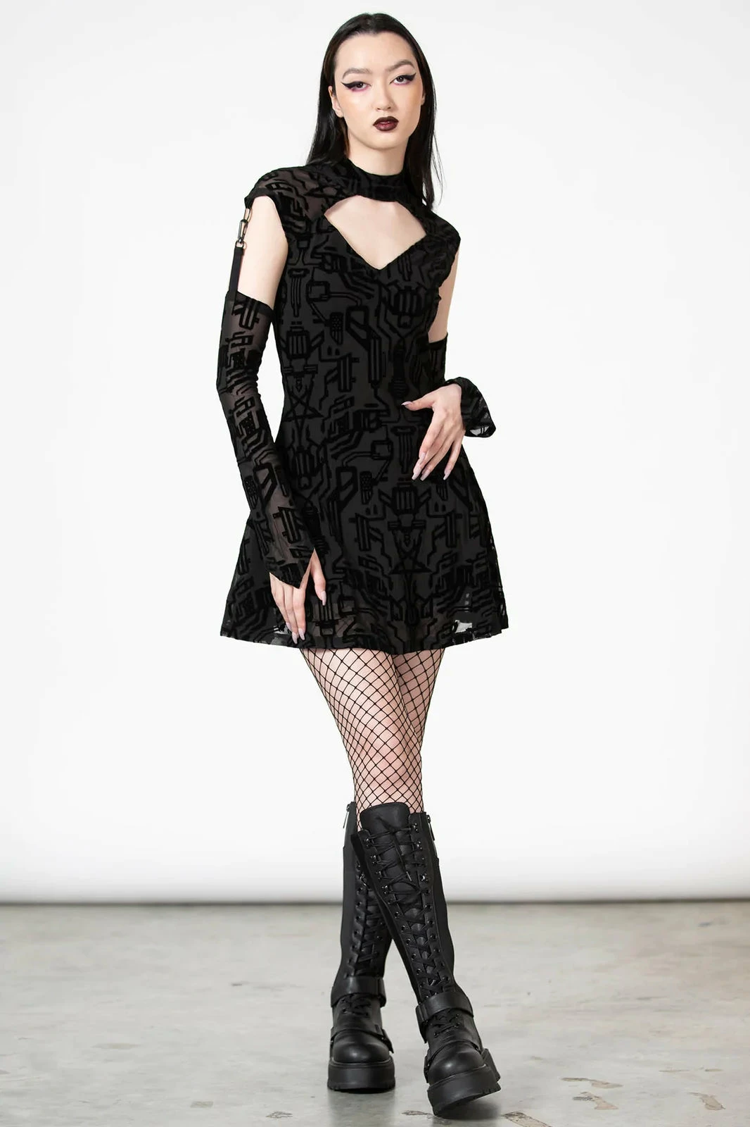 Killstar Digital Daze Mesh Dress