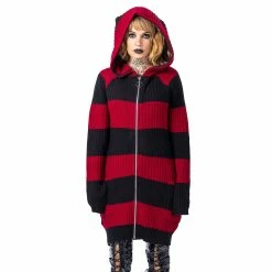 Innocent Poizen Industries Esther Cardigan - Red & Black