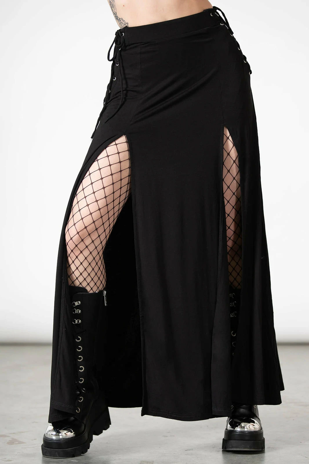 Killstar Hellverina Split Maxi Skirt - Image 2