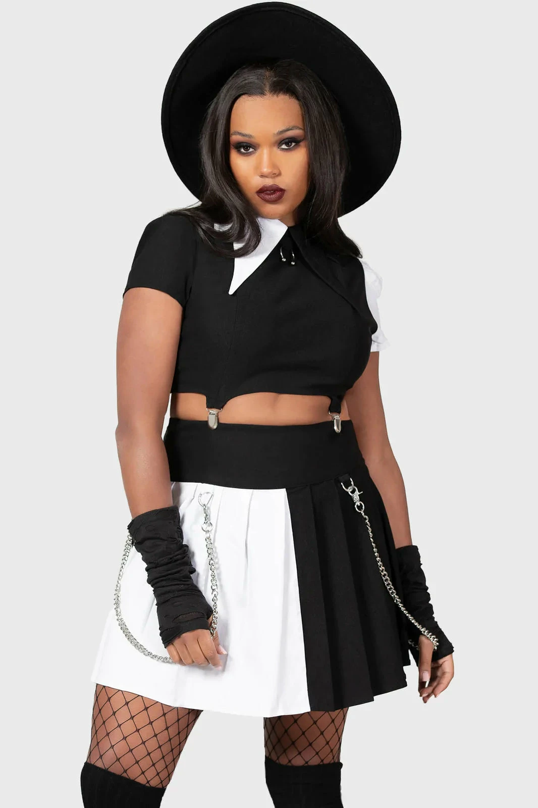 Killstar Hels Harlequin Skirt