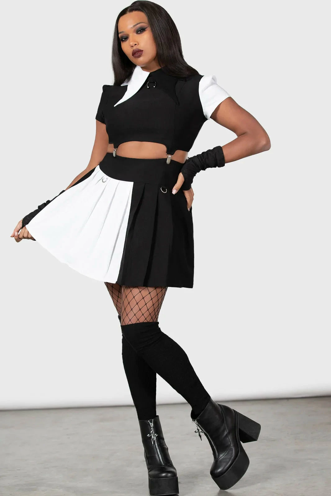 Killstar Hels Harlequin Skirt - Image 2