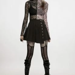 Punk Rave Ivy Pleated Skirt