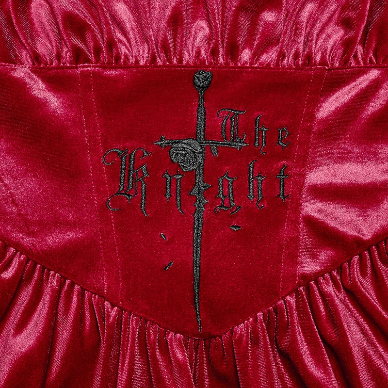 Punk Rave Pixie Dress - Red & Black - Image 6