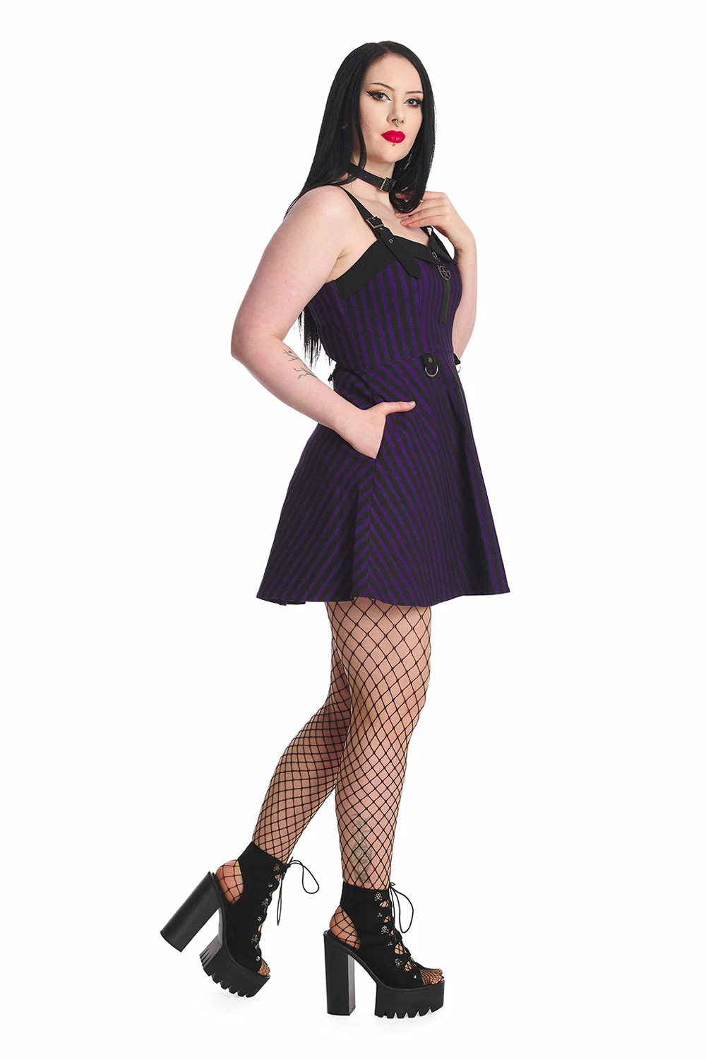 Banned Apparel Banned Spooky Nightwalks Flared Dress - Image 3