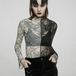 Punk Rave Syble Top - Black & White