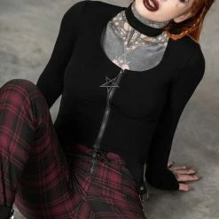 Killstar Tartanarchist Trousers - Crimson