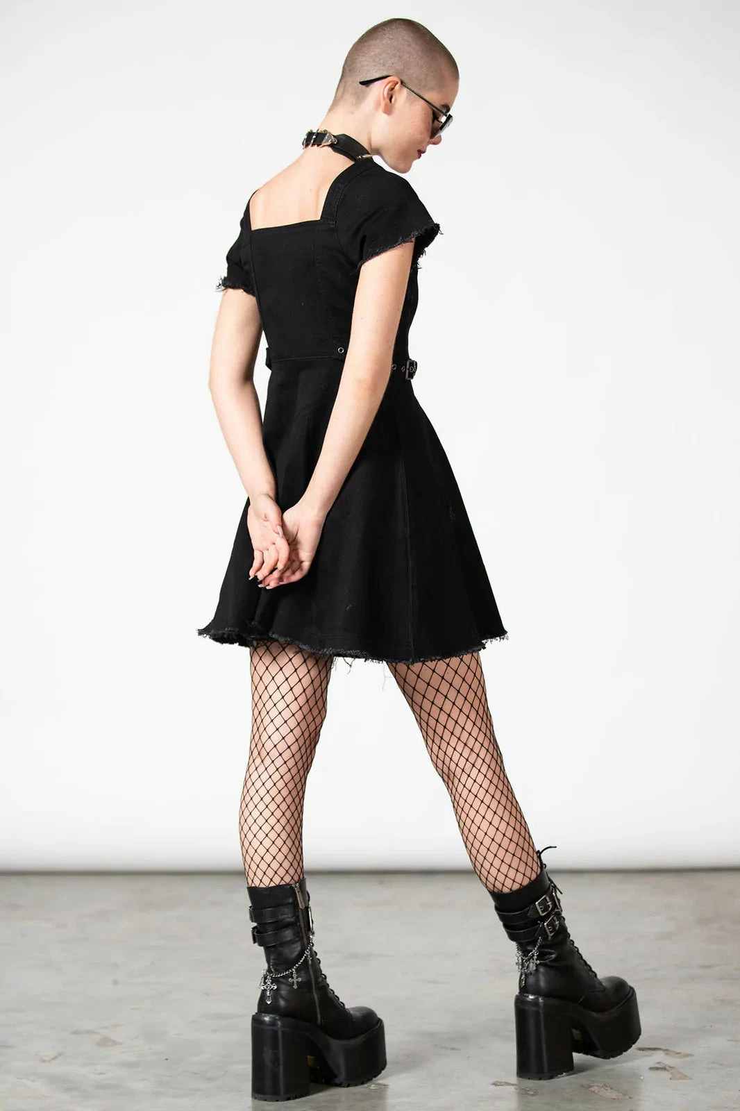 Killstar Time Out Zip Denim Dress - Image 5
