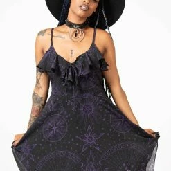 Killstar Witches Finger Chiffon Dress