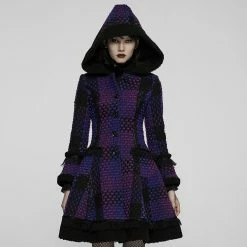 Pyon Pyon Amphera Coat Purple / Black