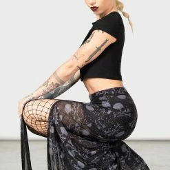 Killstar Waxwork Maxi Skirt