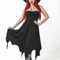 Necessary Evil Camazotz Bats Wing Effect Maxi Dress