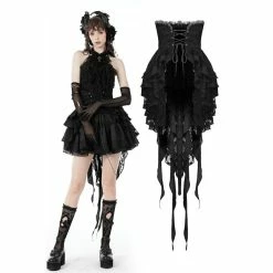 Dark In Love Moulin Noir Open Lace Corset Skirt