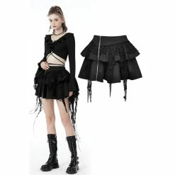 Dark In Love Widow Maker Mini Skirt