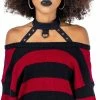 Innocent Clothing Vision Top Black / Burgundy
